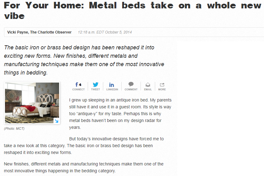 For your Home-Metal beds take on a whole new vibe