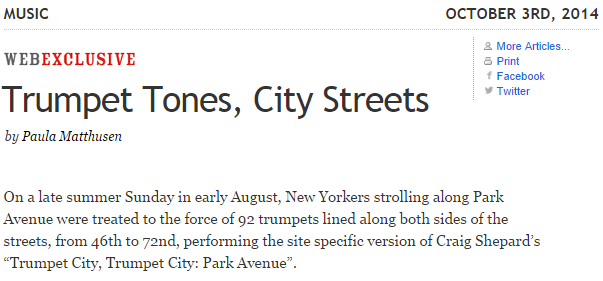 Trumpet Tones-City Streets