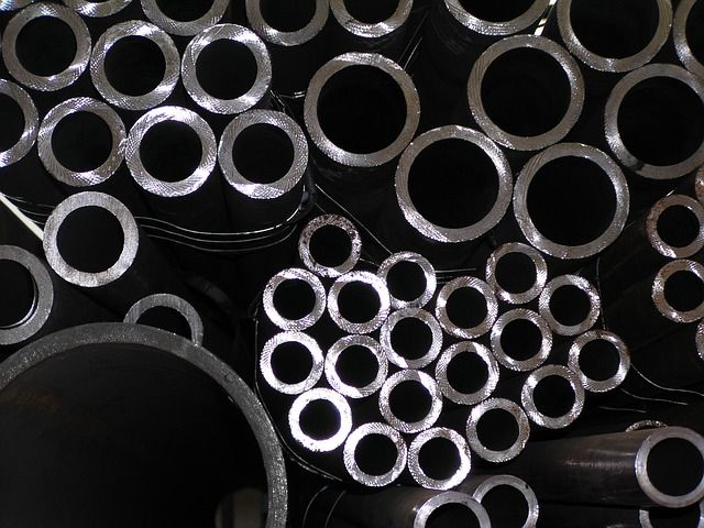 Metal Pipes and Tubes of Different Sizes Used for Various Applications