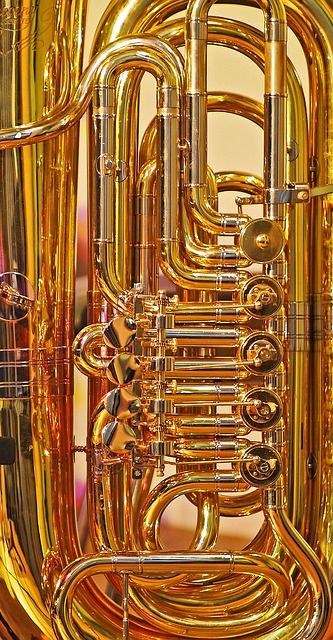 A Musical Instrument Made of Quality Brass Exudes an Elegant Gold Sheen